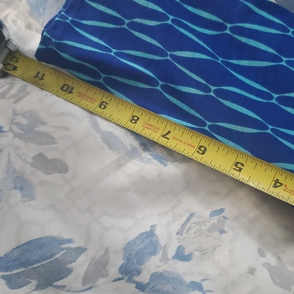 41 Hawthorn Small Blue and Aqua Faux Wrap Dress - Picture 11 of 11